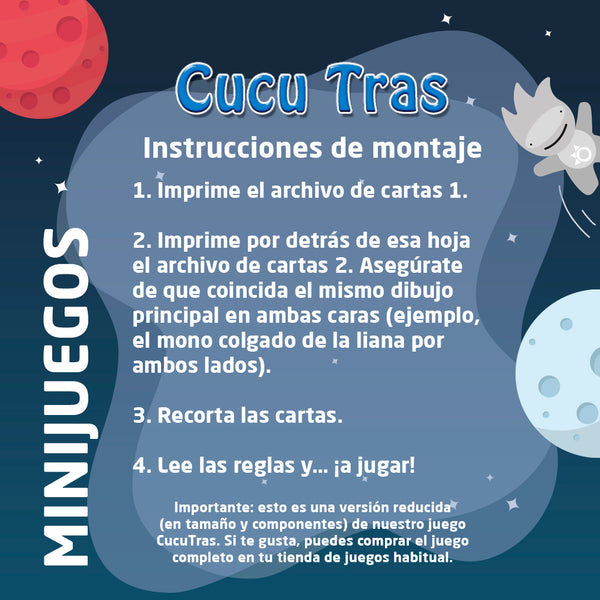 Cucutras - versión imprimible gratuita