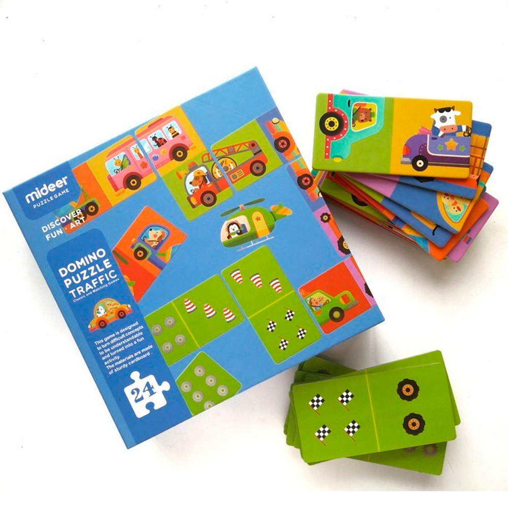 Puzzle domino Transporte