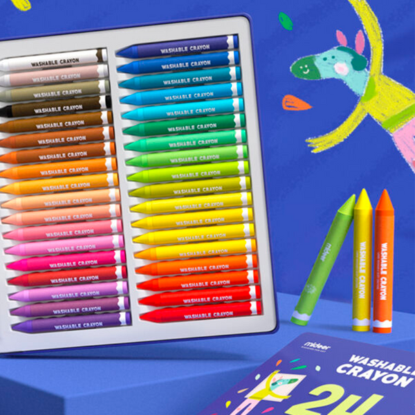 Washable Crayon 24 -Caja Metálica-