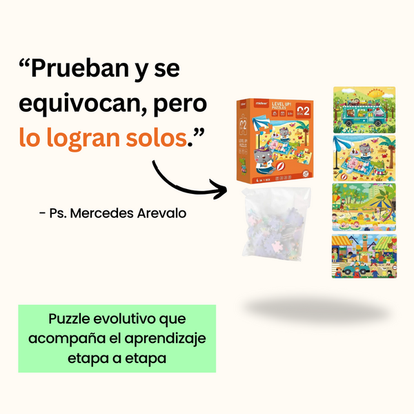 Level Up! Nivel 2: contiene 4 puzles