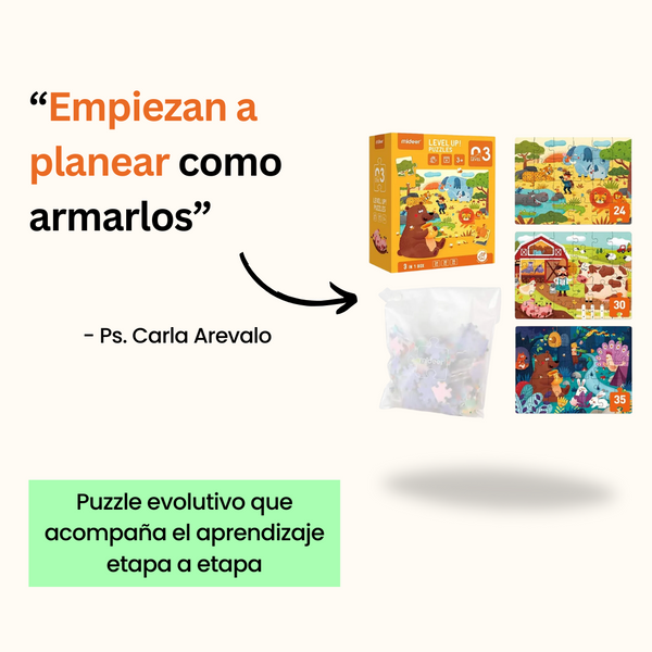 Level Up! Nivel 3: Contiene 3 puzles de distintos hábitats