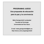 Educación para la paz y la convivencia