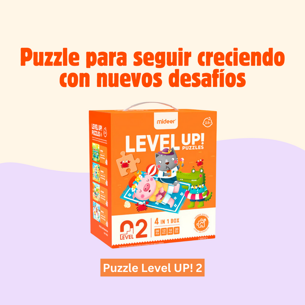 Level Up! Nivel 2: contiene 4 puzles